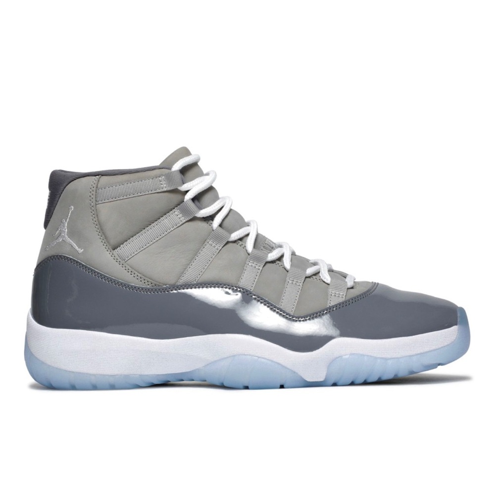 Jordan Kids Gray and White Sneakers